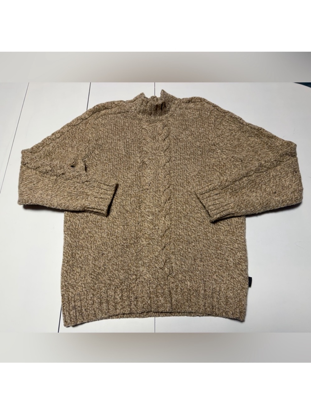 Boss Men's Textured Turtleneck Sweater - Tan